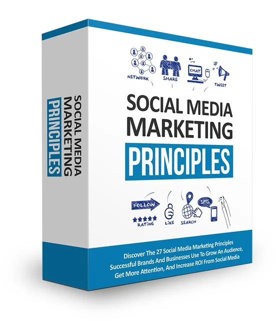 eCover representing Social Media Marketing Principles eBooks & Reports with Master Resell Rights