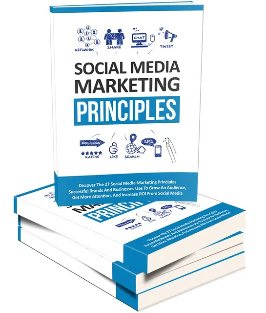 eCover representing Social Media Marketing Principles eBooks & Reports with Master Resell Rights