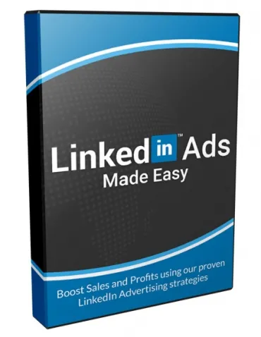 eCover representing LinkedIn Ads Made Easy OTO - User eBooks & Reports/Videos, Tutorials & Courses with Personal Use Rights