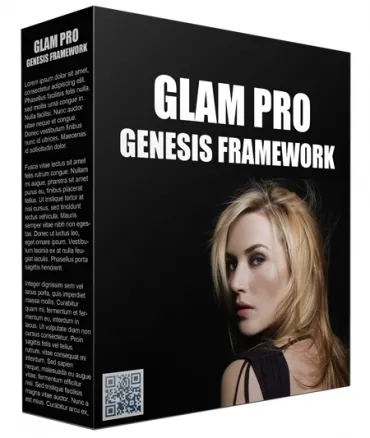 eCover representing Glam Pro Genesis FrameWork Templates & Themes with Personal Use Rights