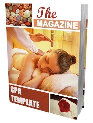 eCover representing Spa Ebook Template  with Private Label Rights