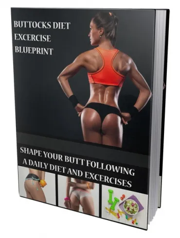 eCover representing Buttocks Diet & Excercise Blueprint eBooks & Reports with Master Resell Rights