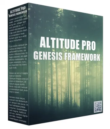 eCover representing Altitude Pro Genesis FrameWork Templates & Themes with Personal Use Rights