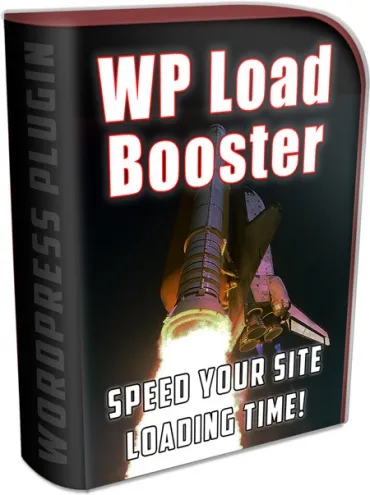 eCover representing WP Load Booster  with Private Label Rights