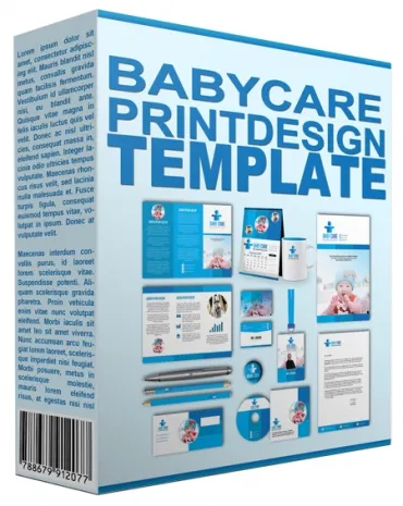eCover representing Baby Care Print Design Template  with Personal Use Rights