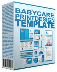 Baby Care Print Design Template small