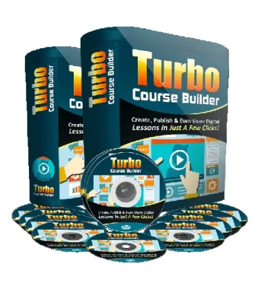 eCover representing Turbo Course Builder Software  with Personal Use Rights
