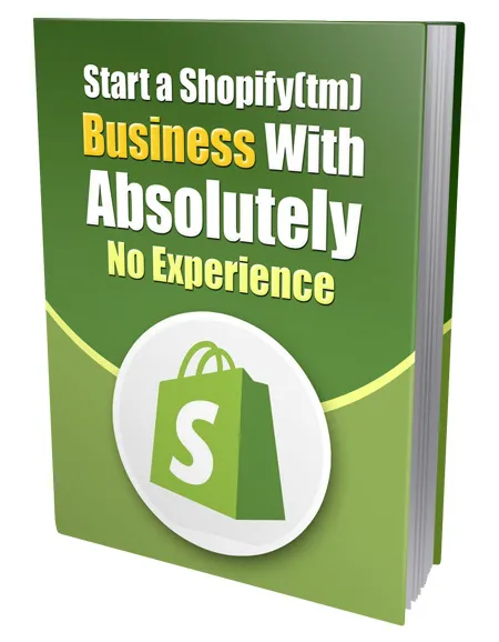 eCover representing Start a Shopify Business eBooks & Reports with Private Label Rights