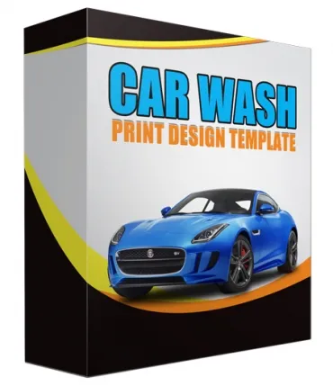 eCover representing Car Wash Print Design Template  with Personal Use Rights