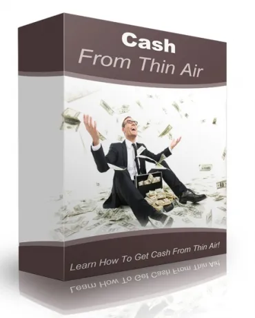 eCover representing Cash From Thin Air Software & Scripts with Master Resell Rights