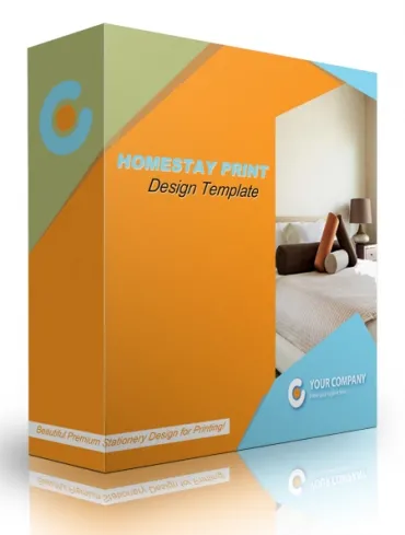 eCover representing Homestay Print Design Template  with Personal Use Rights