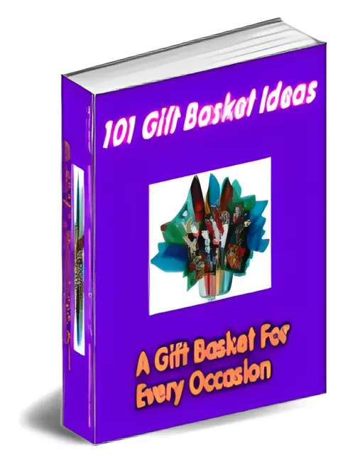 eCover representing 101 Gift Basket Ideas eBooks & Reports with Master Resell Rights