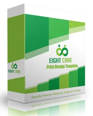 eCover representing Eight Care Print Design Template  with Personal Use Rights