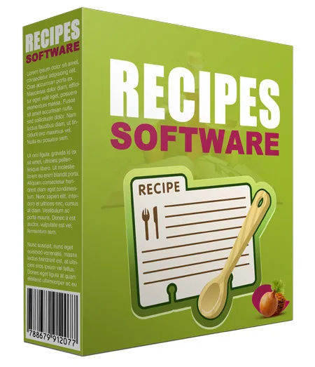 eCover representing Recipes Software eBooks & Reports/Videos, Tutorials & Courses/Software & Scripts with Master Resell Rights