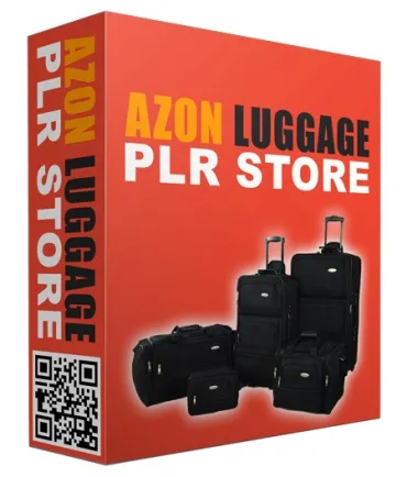 eCover representing Azon Luggage PLR Store Videos, Tutorials & Courses with Private Label Rights