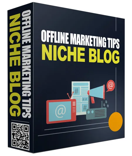 eCover representing Offline Marketing Tips PLR Niche Blog Videos, Tutorials & Courses with Private Label Rights