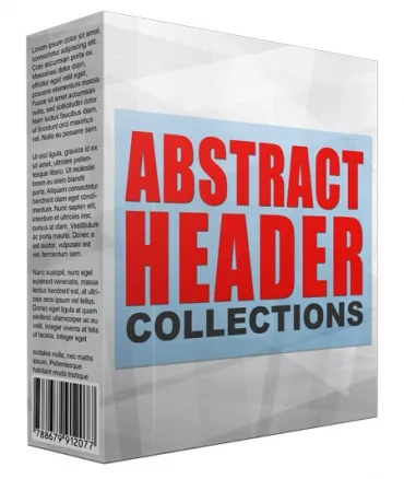 eCover representing Abstract Header Collection  with Master Resell Rights