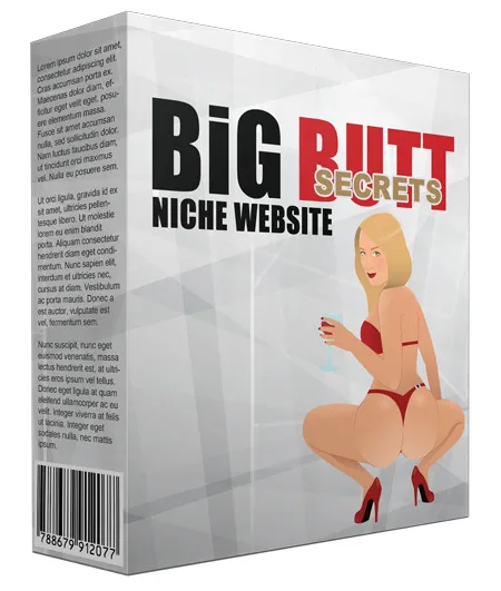 eCover representing Big Butt Secrets Flipping Niche Blog  with Personal Use Rights