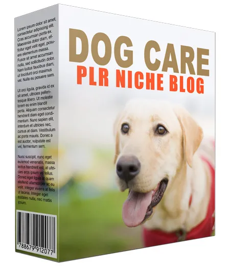 eCover representing Dog Care PLR Niche Blog eBooks & Reports with Private Label Rights
