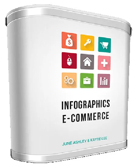eCover representing Infographics E-Commerce Expansion  with Personal Use Rights