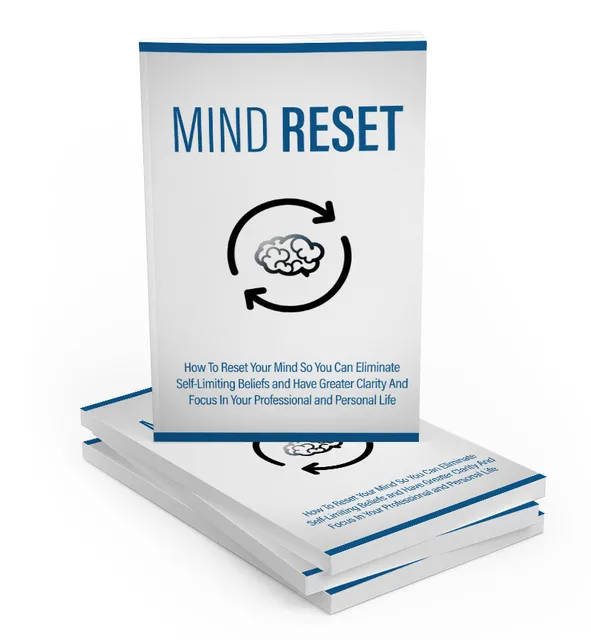 eCover representing Mind Reset eBooks & Reports with Master Resell Rights