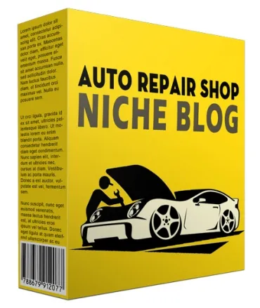 eCover representing Done-for-You Auto Repair Shop Niche Website  with Personal Use Rights