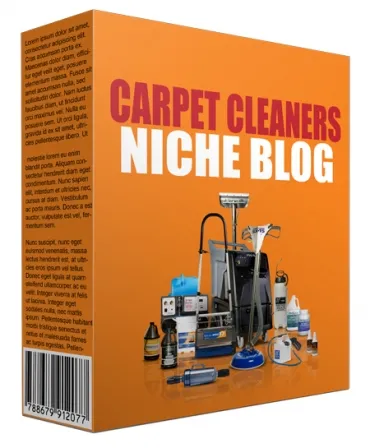 eCover representing Carpet Cleaners Niche Site Pack  with Personal Use Rights
