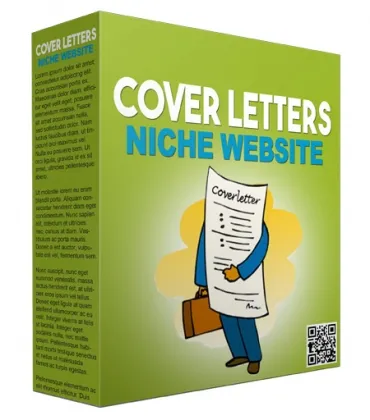 eCover representing Cover Letters Flipping Niche Site Templates & Themes with Personal Use Rights