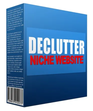 eCover representing Declutter Flipping Niche Site Templates & Themes with Personal Use Rights