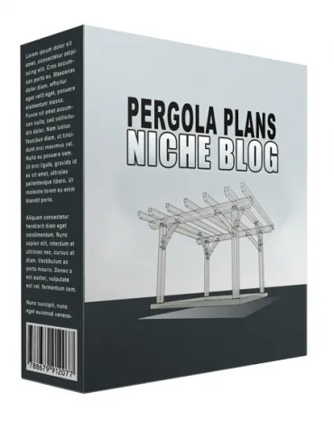 eCover representing New Pergola Plans Flipping Niche Blog  with Personal Use Rights