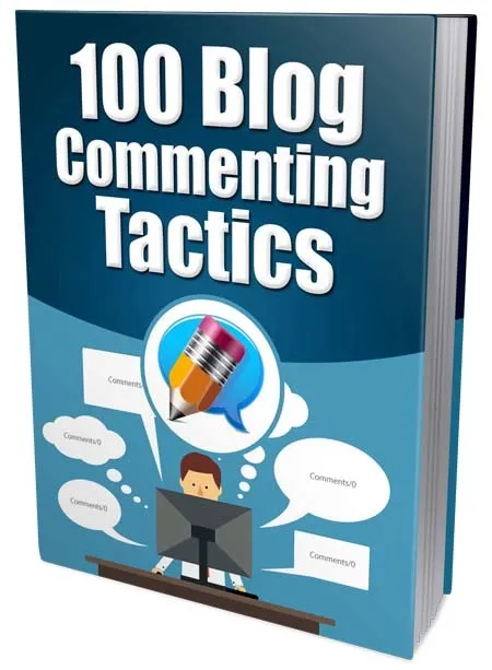 eCover representing 100 Blog Commenting Tactics eBooks & Reports with Master Resell Rights