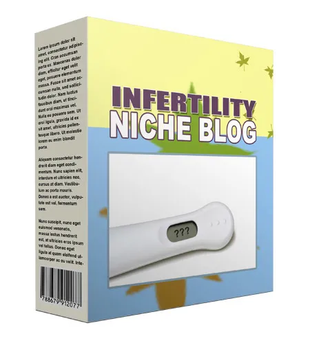 eCover representing New Infertility Flipping Niche Blog  with Personal Use Rights