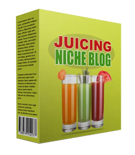 eCover representing New Juicing Flipping Niche Blog  with Personal Use Rights
