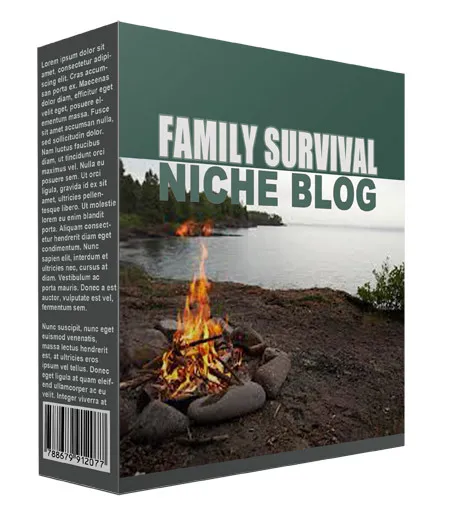 eCover representing New Family Survival Flipping Niche Blog  with Personal Use Rights