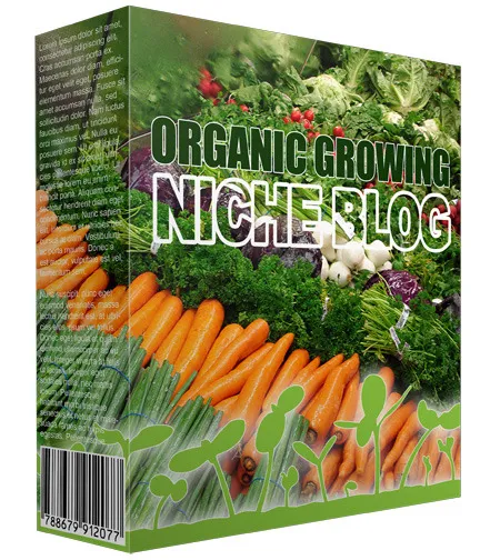 eCover representing Organic Growing Niche Blog  with Personal Use Rights