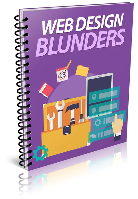 eCover representing Web Design Blunders eBooks & Reports with Private Label Rights