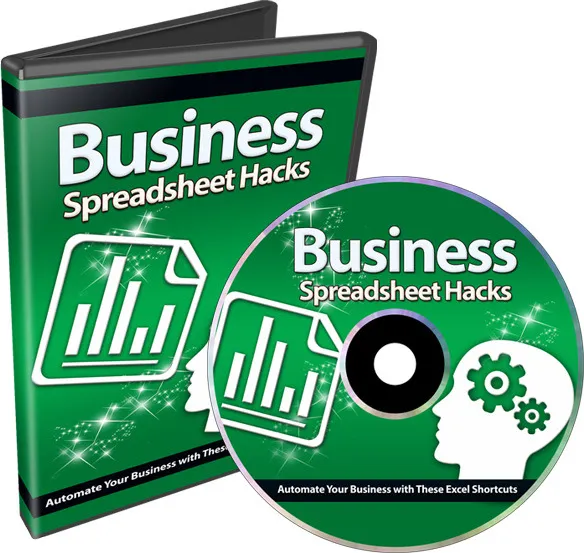 eCover representing Business Spreadsheet Hacks eBooks & Reports/Videos, Tutorials & Courses with Private Label Rights