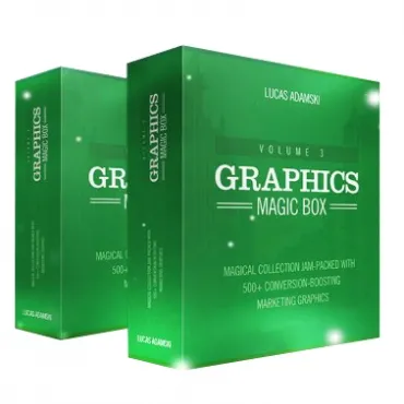 eCover representing Graphics Magic Box V3 Videos, Tutorials & Courses with Personal Use Rights