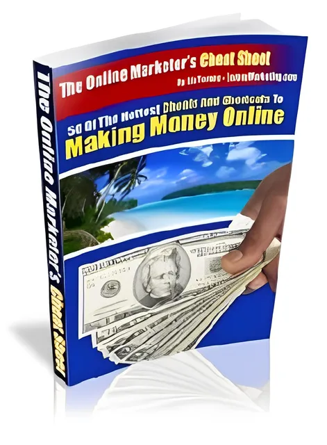 eCover representing The Online Marketer's Cheat Sheet eBooks & Reports with Master Resell Rights