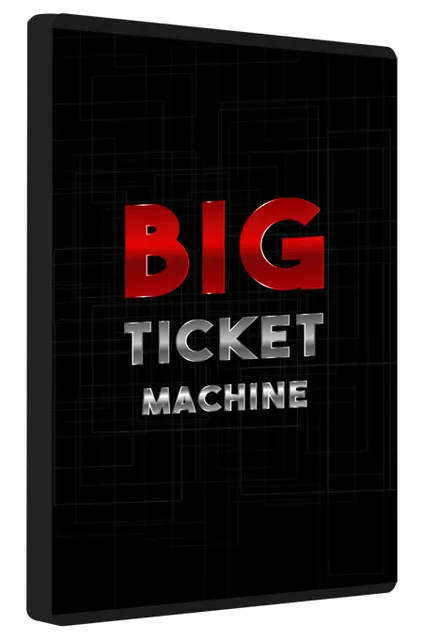 eCover representing Big Ticket Machine eBooks & Reports/Videos, Tutorials & Courses with Master Resell Rights