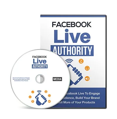 eCover representing Facebook Live Authority eBooks & Reports with Master Resell Rights