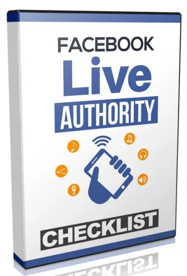 eCover representing Facebook Live Authority Gold eBooks & Reports/Videos, Tutorials & Courses with Master Resell Rights