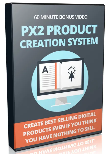 eCover representing PX2 Product Creation System Videos, Tutorials & Courses with Private Label Rights