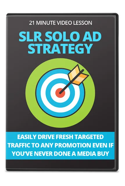 eCover representing SLR Solo Ad Strategy Videos, Tutorials & Courses with Private Label Rights