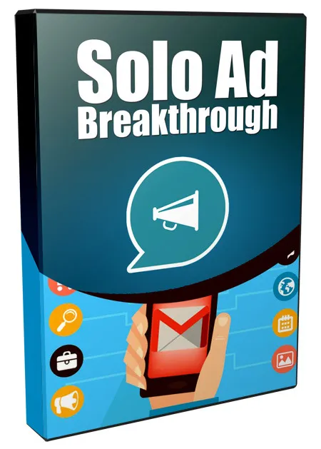 eCover representing Solo Ad Breakthrough Video Tutorial Videos, Tutorials & Courses with Private Label Rights
