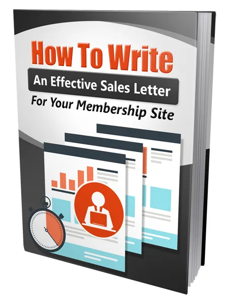 eCover representing Write An Effective Membership Sales Letter eBooks & Reports with Master Resell Rights