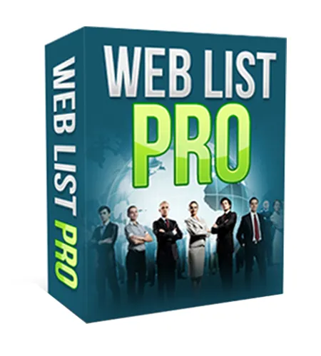 eCover representing Web List Pro Software Software & Scripts with Master Resell Rights