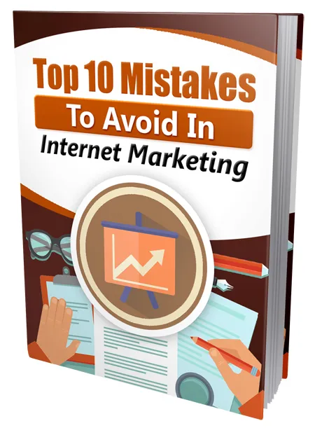 eCover representing Top 10 Mistakes To Avoid In IM eBooks & Reports with Master Resell Rights