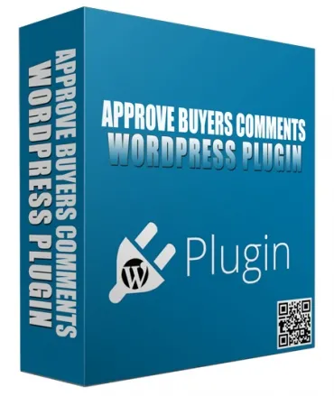 eCover representing Approve Buyers Comments WP Plugin  with Personal Use Rights
