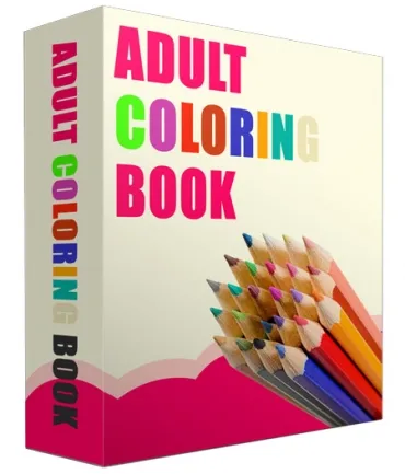 eCover representing Adult Coloring Book Images  with Personal Use Rights